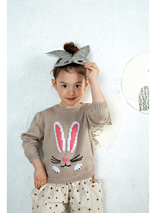 Rabbit motif sweater