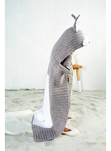 Crochet hooded wrap