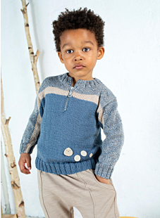 Zip collar sweater