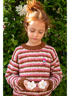 Girl’s striped sweater