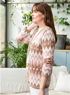 Intarsia jacket