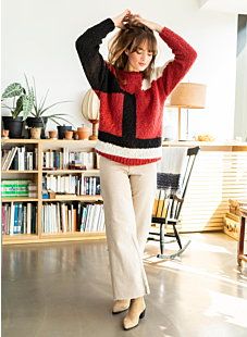 Patchwork sweater