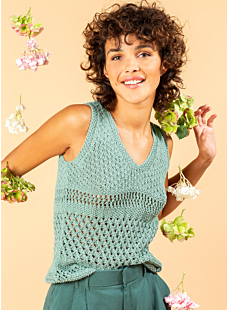 V Neck Lacy Top