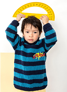 Striped raglan sweater