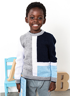 Colour block sweater