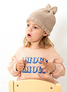 Hat in garter stitch