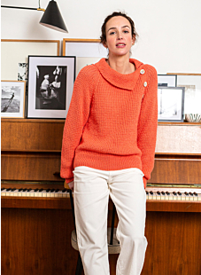 Fancy rib raglan sweater