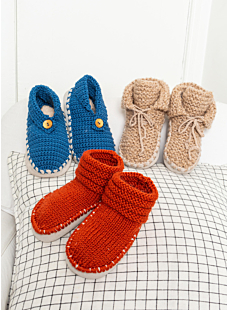 Crochet slippers