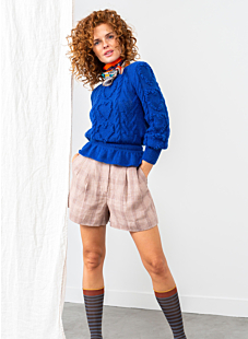 Ruffled heart sweater