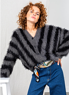 V Neck Zebra jacket