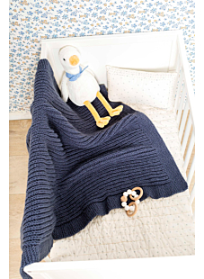 English rib blanket 80 x 100 cm (31 x 39 in)