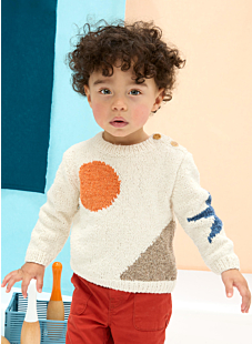 Intarsia scene sweater