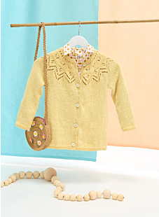 Lacy top down cardigan