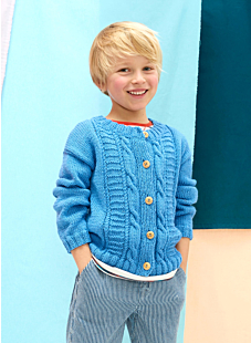 Cable cardigan