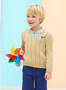 V Neck cotton sweater