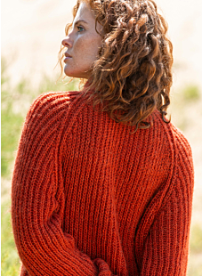 English rib raglan sweater