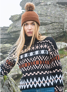 Geometric fairisle sweater