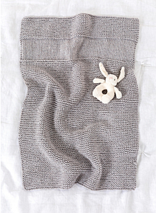 Blanket in garter stitch & stocking stitch Denis