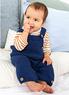 Garter stitch overalls Iannis