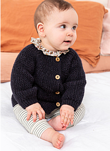 Short row cardigan Renaud