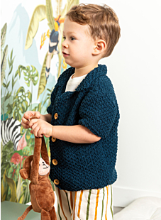 Short sleeved cardigan Colbert