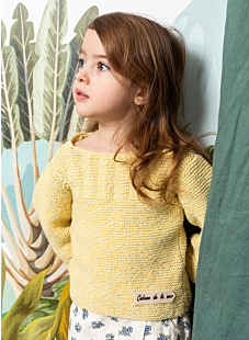 Garter stitch sweater Eloise