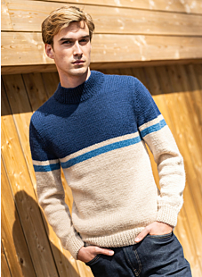 High neck 3 color sweater Damien