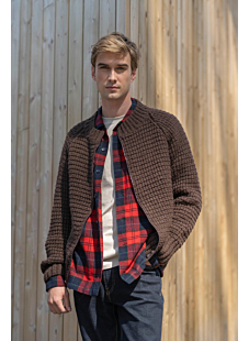 Patterned raglan jacket Simon