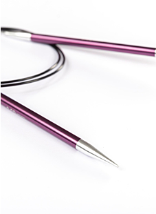 Circular needle, coloured metal, 80 cm, Knit Pro