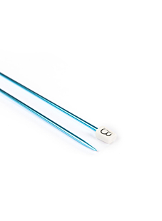 Straight needles, coloured aluminium, 3 mm - 40 cm