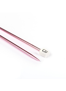 Straight needles, coloured aluminium, 5 mm - 40 cm