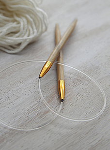 Circular needles, bamboo, 5 mm - 80 cm
