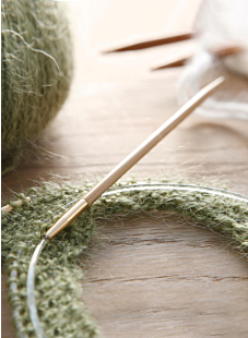 Circular needles, bamboo, 5.5 mm - 80 cm