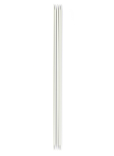 Double-pointed needles (5-pack), grey aluminium, 3.5 mm - 40 cm