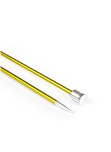 Straight needles, coloured metal, 3.5 mm - 40 cm, Knit Pro