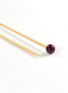 Straight needles, bamboo, 4 mm - 33 cm