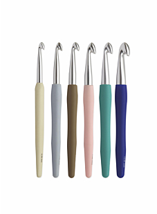Pack of 6 Knit Pro 13 cm aluminium crochet hooks