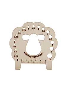 Wooden sheep needle gauge