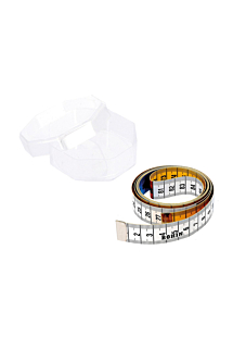 Multicolour tape measure in box