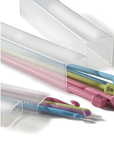 Telescopic crochet hook case