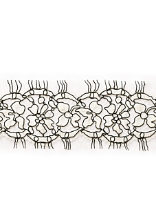 Two-tone lace – 60 mm x 60 cm