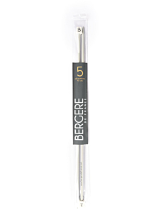 Straight needles, grey aluminium, 5 mm - 40 cm