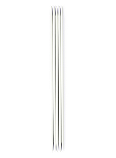 Double-pointed needles (5-pack), grey aluminium, 3 mm - 20 cm