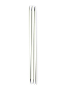 Double-pointed needles (5-pack), grey aluminium, 4 mm - 20 cm