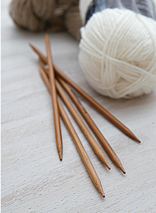 Double point needles, bamboo, 3 mm - 20 cm