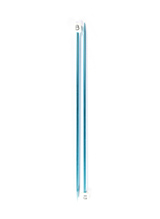 Straight needles, coloured aluminium, 4.5 mm - 30 cm