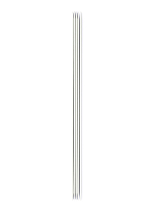 Double-pointed needles (5-pack), grey aluminium, 2 mm - 20 cm