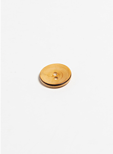 Pack of 6 curved boxwood buttons Ø20 mm