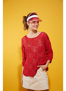 floral lace sweater