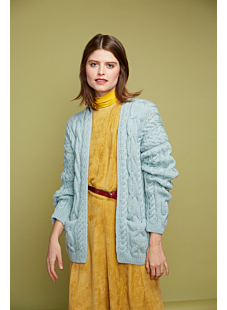 cabled cardigan